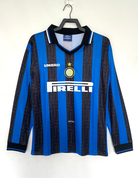 1997-98 Retro Inter Milan Home Long Sleeve