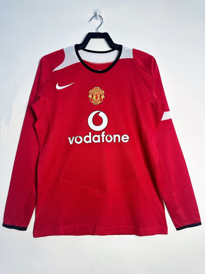 2004-06 Manchester United Home Long Sleeve