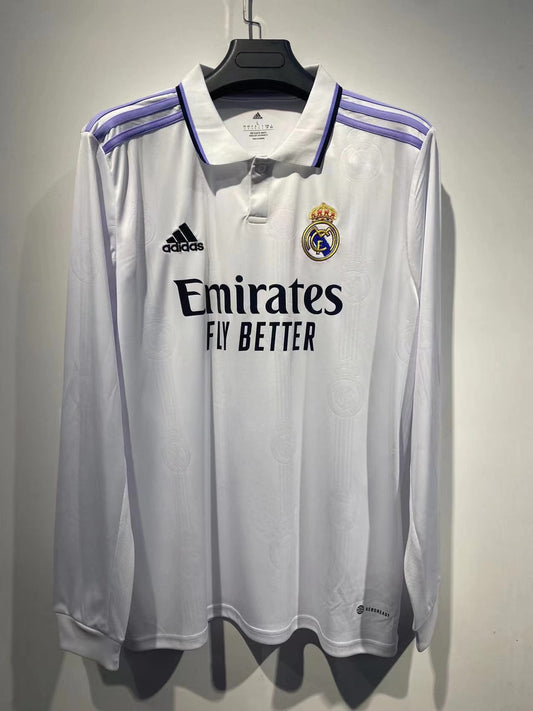 22-23 Real Madrid Home Long Sleeve