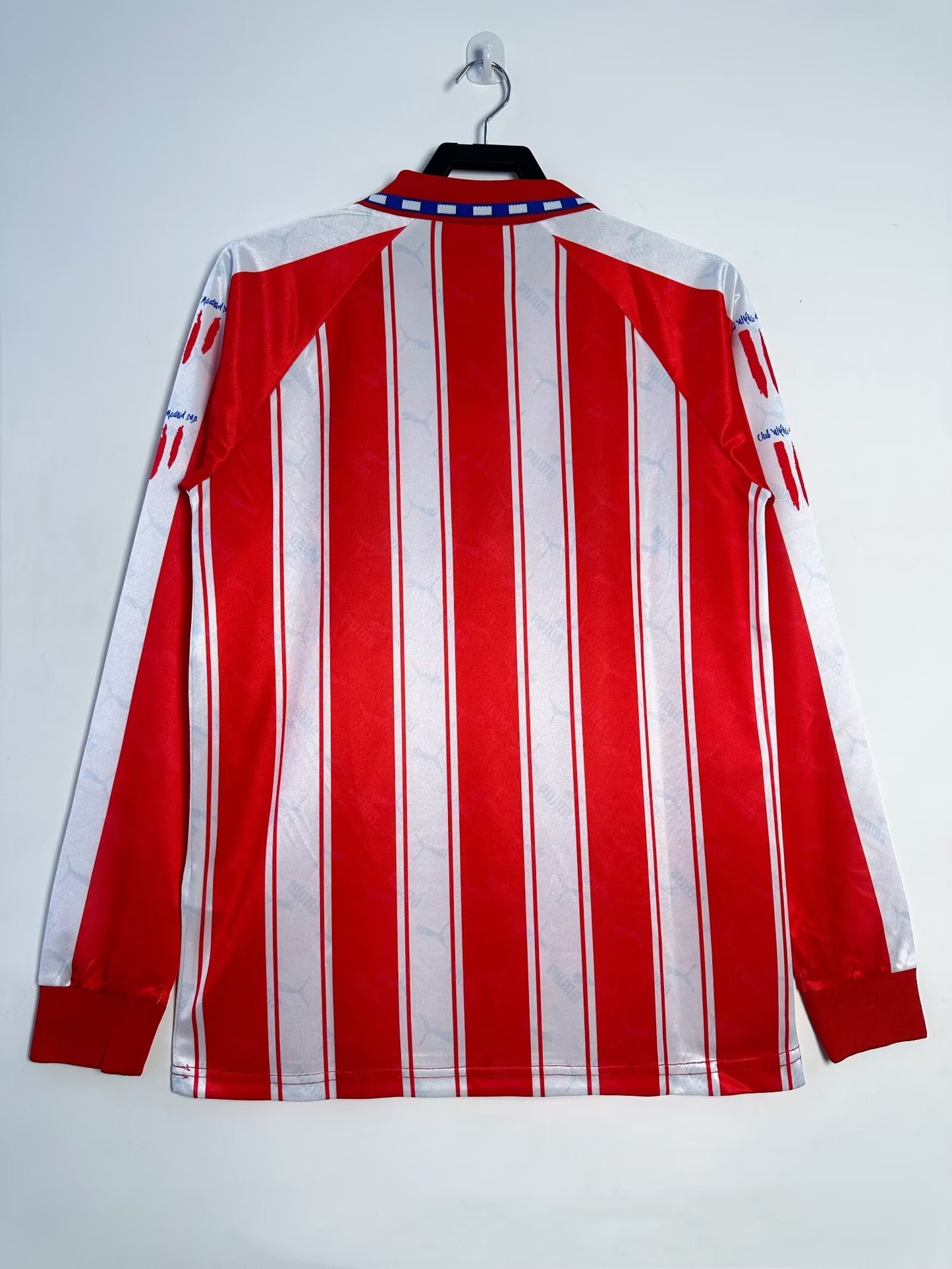 1994-95 Retro Atlético de Madrid Home Long Sleeve