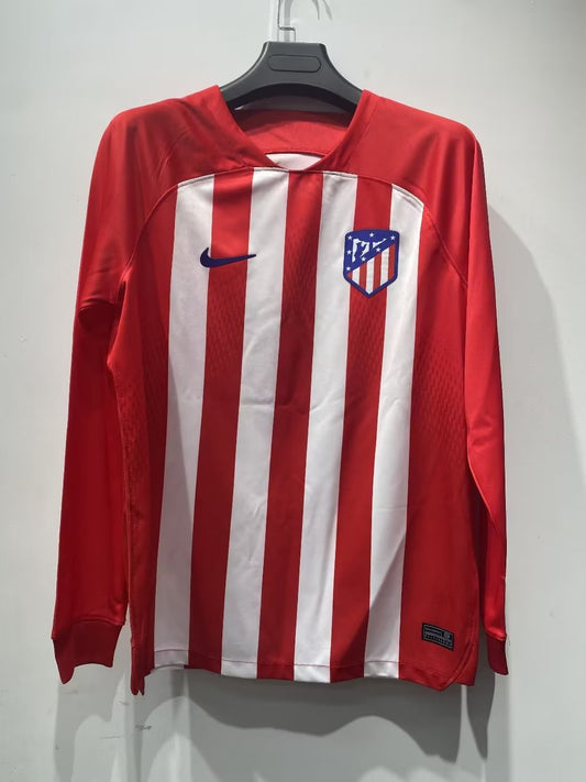 23-24 Fan Atlético de Madrid Home Long Sleeve